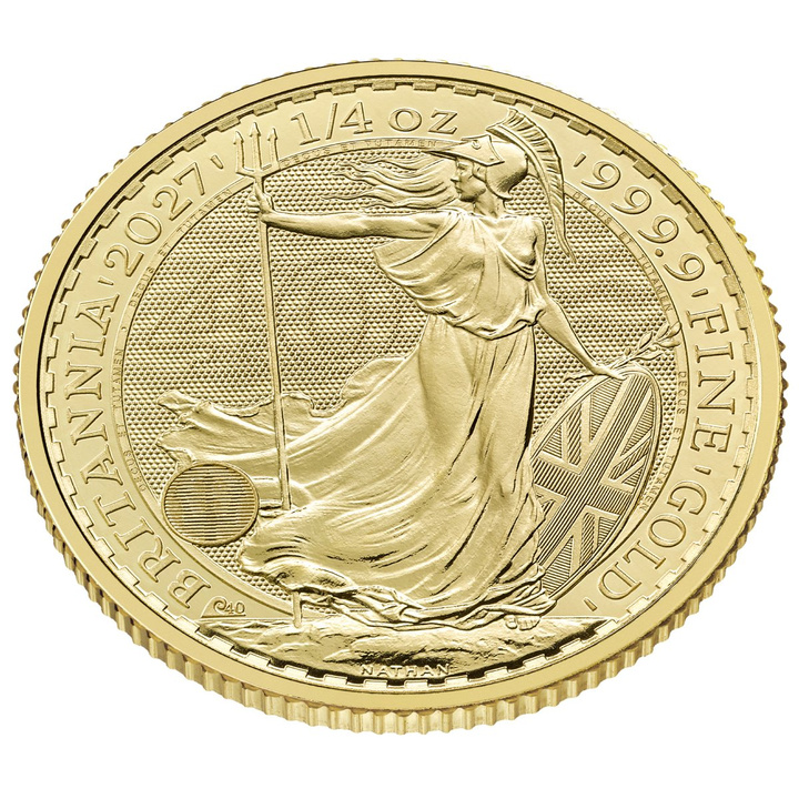 Zlatá mince Britannia 1/4 unce zlata 2027