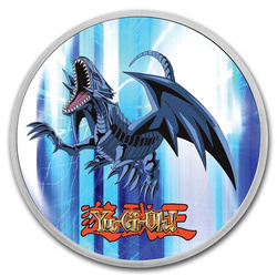 Zestaw 2 monet Niue: Yu-Gi-Oh! Seto, Blue-Eyes Dragon kolorowany - 25. rocznica 2 x 1 uncja Srebra 2022 