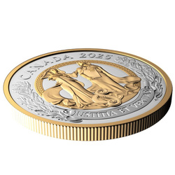 Canada: Allegories of Justice and Truth pozłacany $20 Srebro 2025 Proof