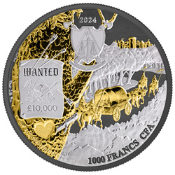 Cameroun : Robin des Bois plaqué or 1 oz Argent 2024 Edition Multimétal