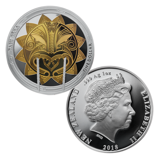 Maui i Słońce: Zestaw 2 monet 2 x 1 uncja Srebra 2018
