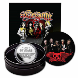 Niue: Aerosmith 50. rocznica 1 uncja Srebra 2023 Proof