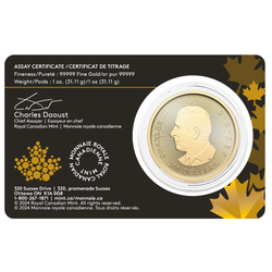 Canada Klondike: Gold Rush - From Dore to Refined Gold 1 oz Gold 2024