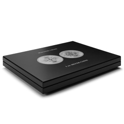 Leuchtturm - Estuches de presentación Volterra para 20 monedas de plata de 1 oz "Cruz de Malta" en cápsulas