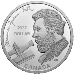 Canada: Alexander Graham Bell - Grande inventore Dollaro Argento 2022 Proof