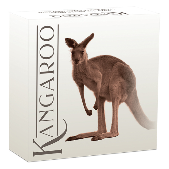 Australijski Kangur kolorowany 1 uncja Srebra 2025 Proof High Relief