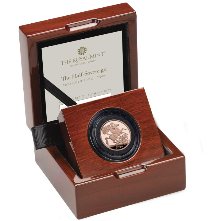 Reino Unido: 1/2 Soberano - Carlos III 2024 Proof