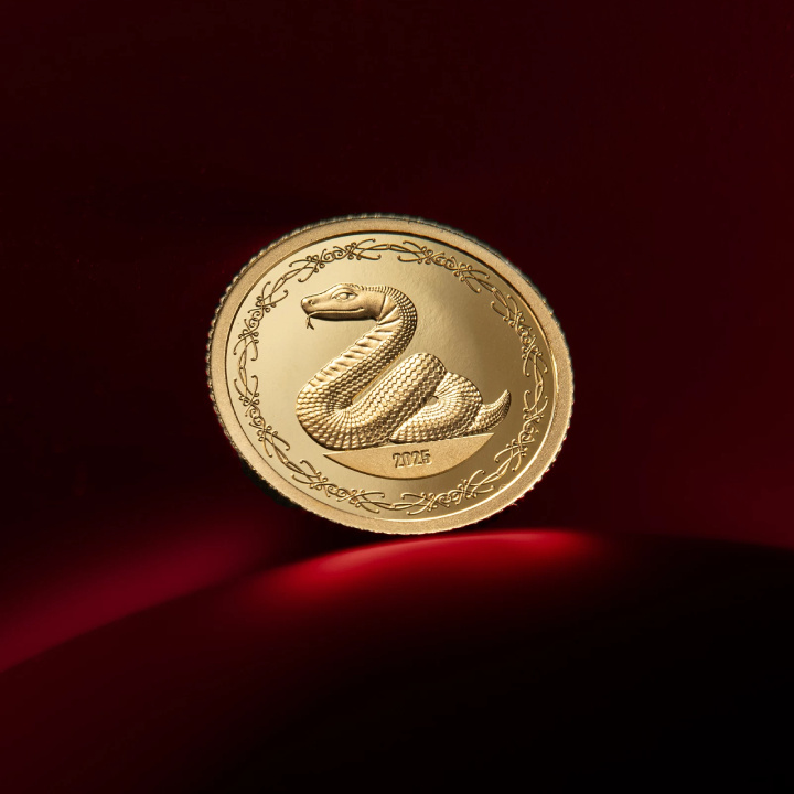 Mongolia: Year of the Snake 0.5 grams Gold 2025 Proof