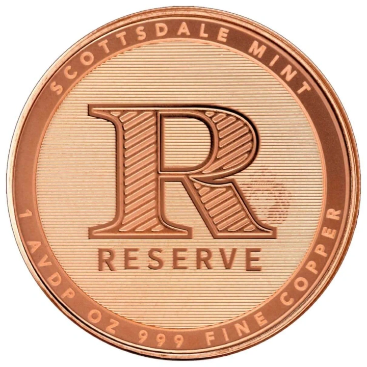 Medalie din cupru Scottsdale Reserve 1 uncie AVDP cupru