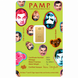 Mr. Bean Gold Bar 1 g Gold 2026 Prooflike