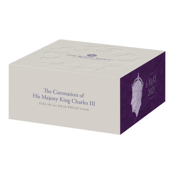 The Coronation of His Majesty King Charles III 1 uncja Złota 2023 Proof
