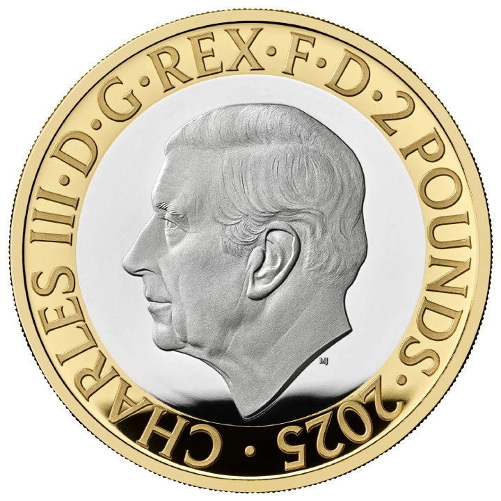 350 Years of the Royal Observatory, Greenwich £2 Gold-plated Silver 2025 Proof