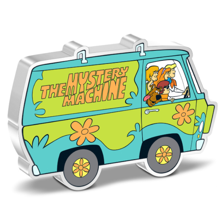 Niue: Scooby-Doo! -The Mystery Machine coloured 1 oz Silber 2023 Proof Coin