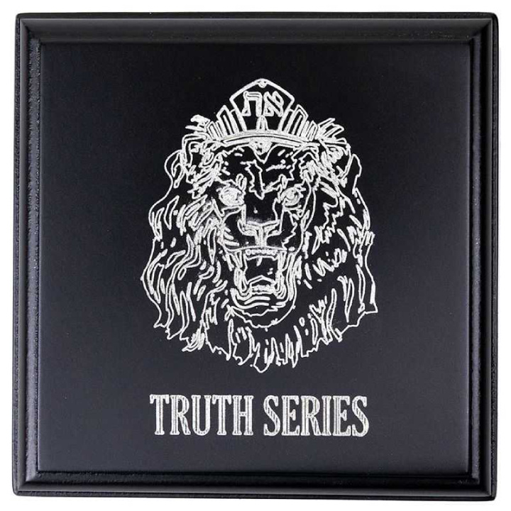 Niue: Verità - Roaring 1 oncia di platino 2023 Reverse Proof