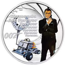 Tuvalu: Diamonds Are Forever coloured 1/2 oz Silver 2021 Proof