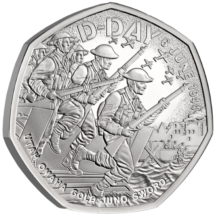 D-Day 50p Srebro 2024 Proof
