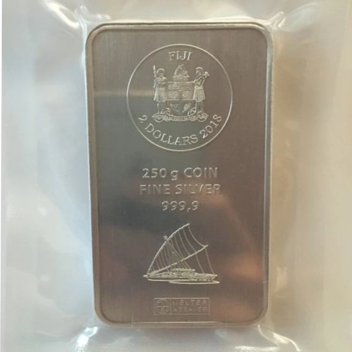 Fiji 250 gr Lingote de Plata Moneda 2018