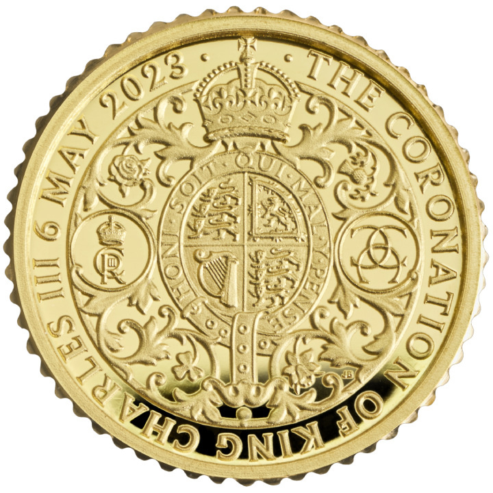 L'incoronazione di Sua Maestà Re Carlo III 1/40 oncia d'oro 2023 Proof