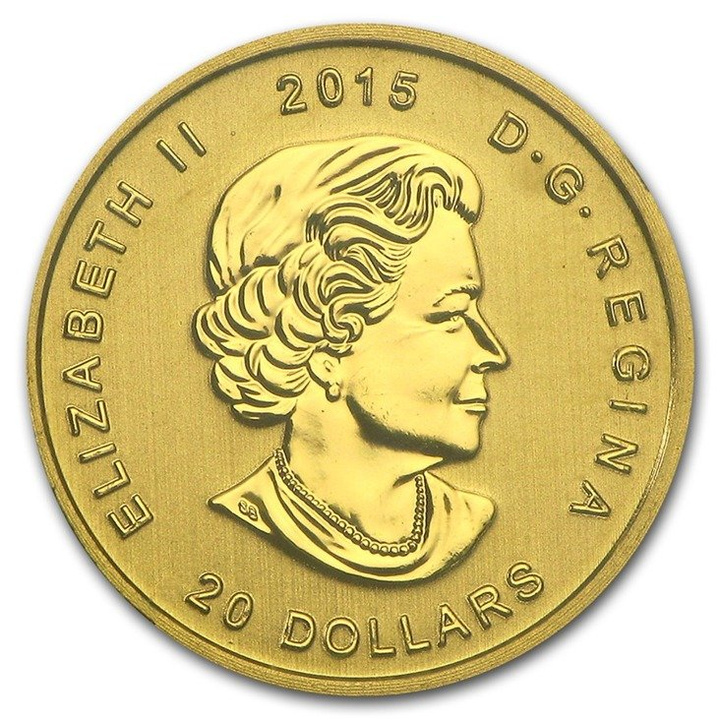 Llamada de la Naturaleza: Howling Wolf 1/10 oz Oro