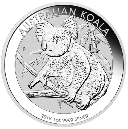Koala 1 once d'argent 2018 LOT DE 300 PIÈCES