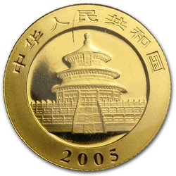 China Panda 1/10 oz Oro 2005