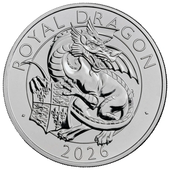 Монета от медно-никелова сплав The Royal Tudor Beasts - The Royal Dragon £5 2026