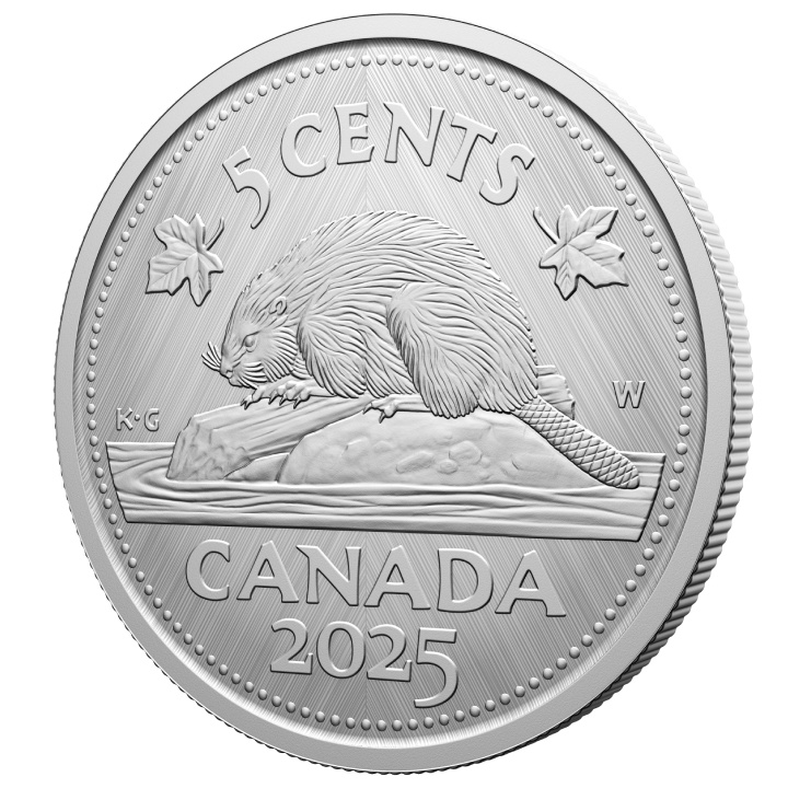 Canada : Tribute - W Mint Mark « Beaver » 5 cents argent 2025 Specimen