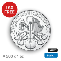 Vienna Philharmonic 500 oz Silver - located at duty free magazine in Zurich (Loomis)