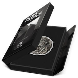 Niue: Fierce Nature - Lion 2 uncje Srebra 2022 Antique Finish