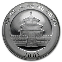 China Panda 1 oz Silver 2008