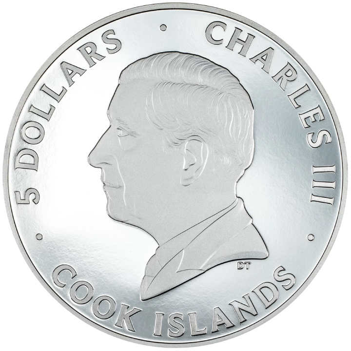 Cook Islands: Big City Lights - San Francisco coloured 1 oz Silber 2024 Proof
