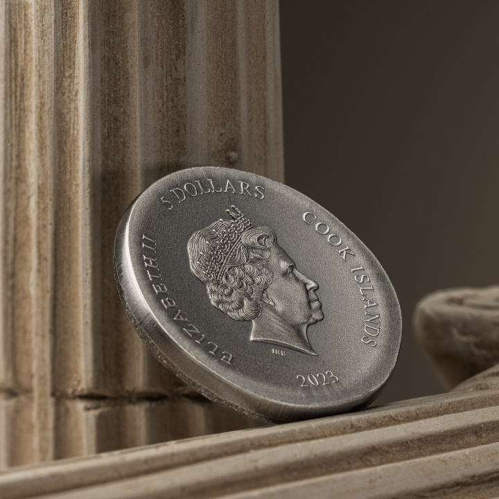 Cook Islands: Arethusa 1 uncja Srebra 2023 Ultra High Relief Antiqued Coin