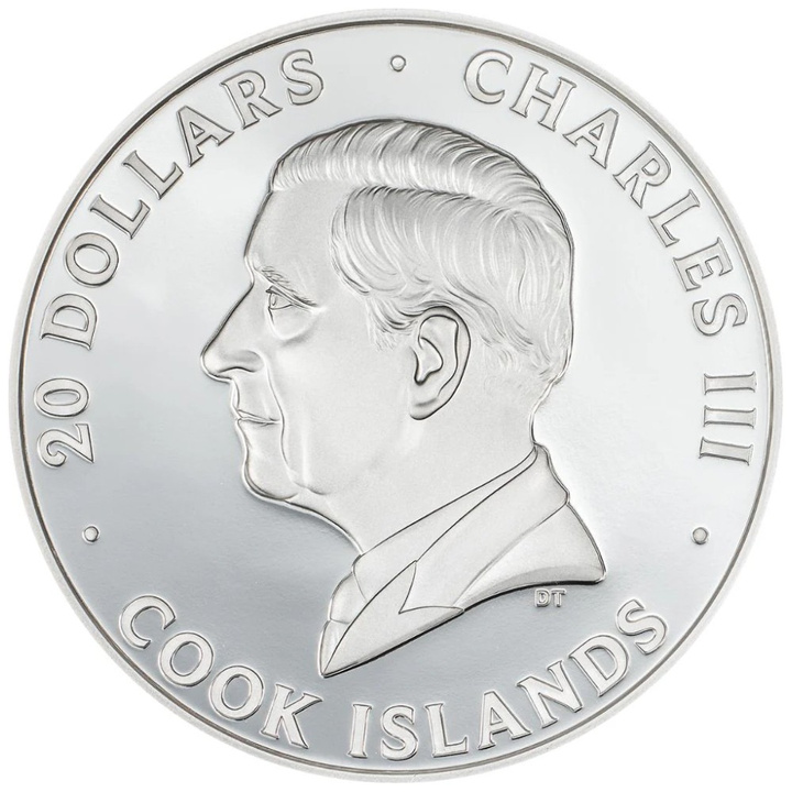 Cook Islands: Silver Burst – Rhino 3 oz Silver 2025 Proof