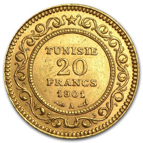 Tunezja, 20 Franków Różne roczniki