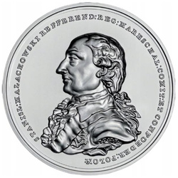 Skarby sztuki medalierskiej - Stanisław Małachowski 50 zł Srebro 2025 High Relief 	