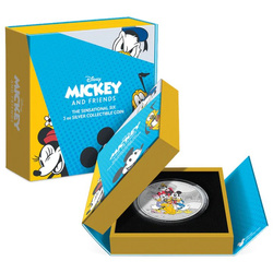 Niue: Disney Mickey & Friends - The Sensational Six coloreado 3 oz Plata 2023 Proof
