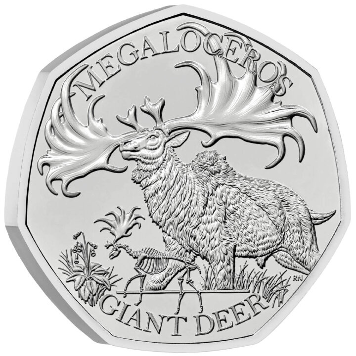 Ice Age Giants - Giant Deer 50p Cuproníquel 2024