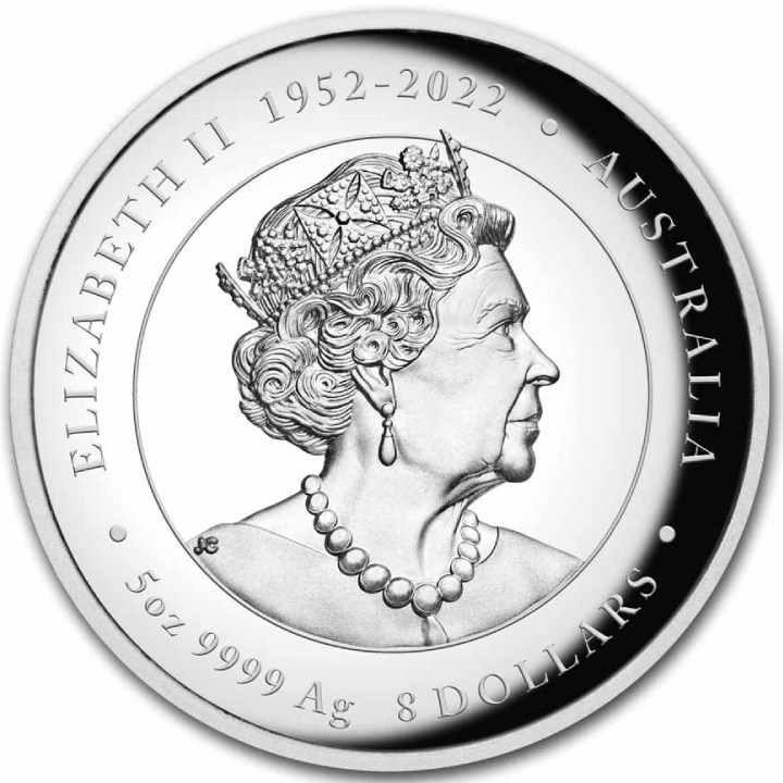 Perth Mint: Lunar III - Rok Smoka 5 uncji Srebra 2024 Proof High Relief