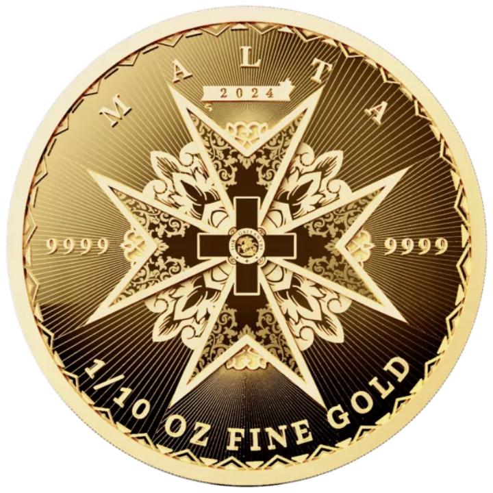Malta: Maltese Cross 1/10 oz Gold 2024