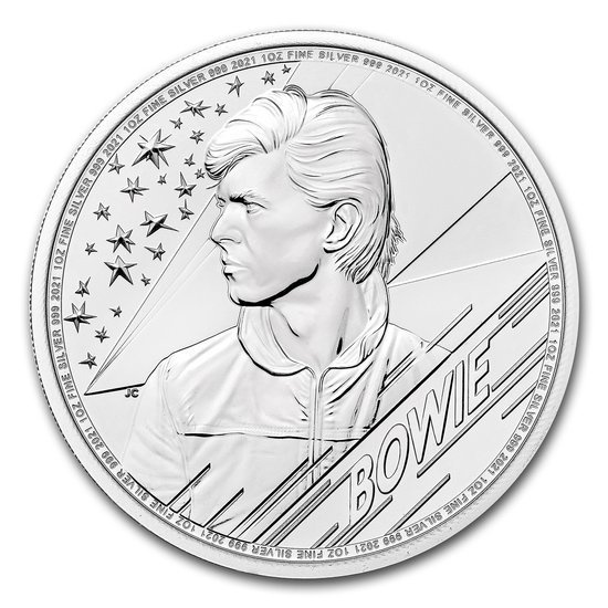 Leyendas de la música: David Bowie 1 oz Plata 2021