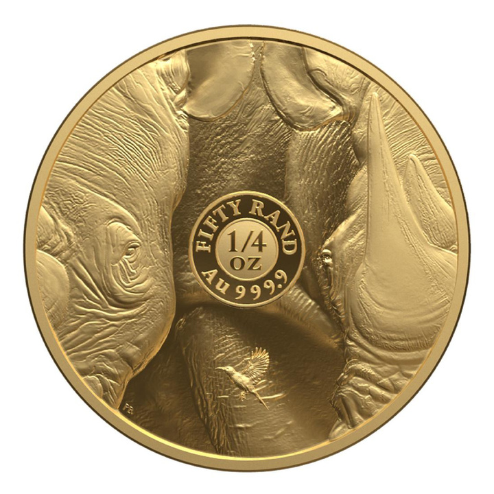 Big Five III: Rinoceronte set 2 × 1/4 oz oro 2025 Proof