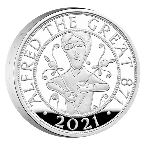 1,150 Years Since the Coronation of Alfred the Great Silver 2021 Proof Piedfort
