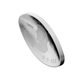 Kanada: Dinosaur Eye 1 Unze Silber 2025 Proof geformte Münze