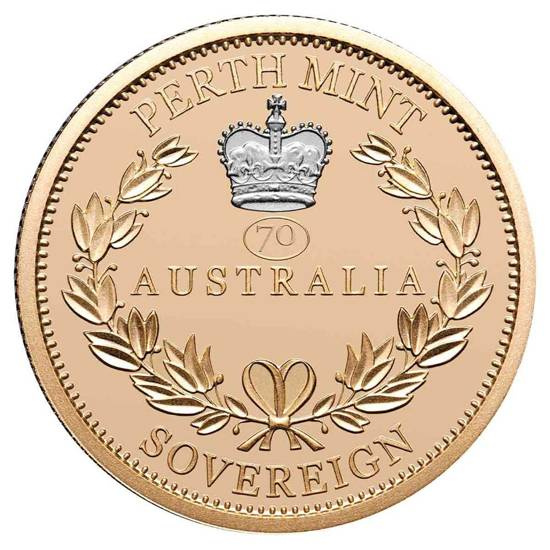 Set di 2 monete Perth Mint Centenary Sovereign 1922 e 2022