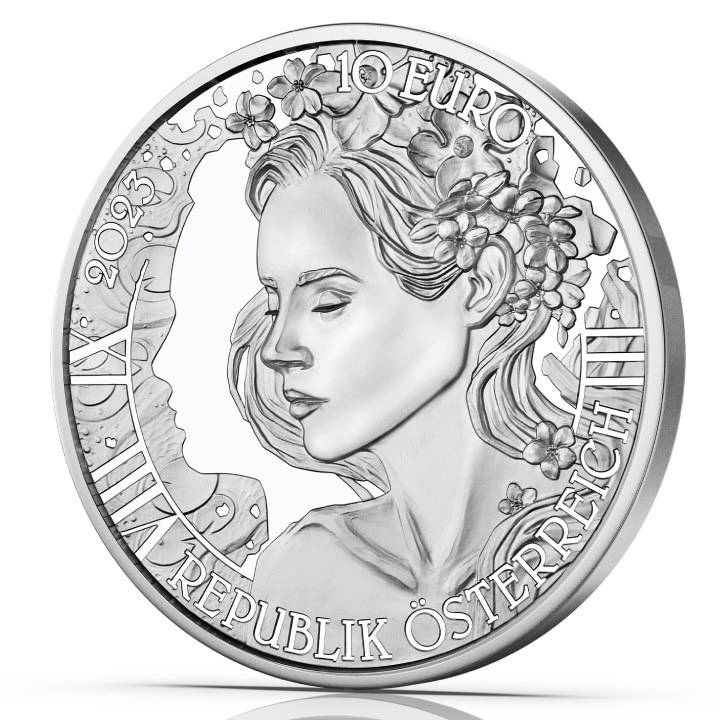 The forget-me-not 10 Euro stříbro 2023