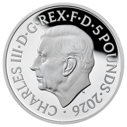 The Great British Treasure Hunt £5 Srebro 2026 Proof
