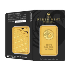 The Perth Mint: 100 gram Goldbarren LBMA GD Refiner