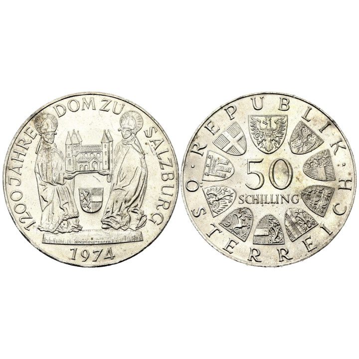 Austria, 50 Szylingów - Różne Roczniki