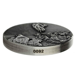 Niue: Biblical - The Ascension 2 oz Silber 2018 Proof Antiqued Coin 