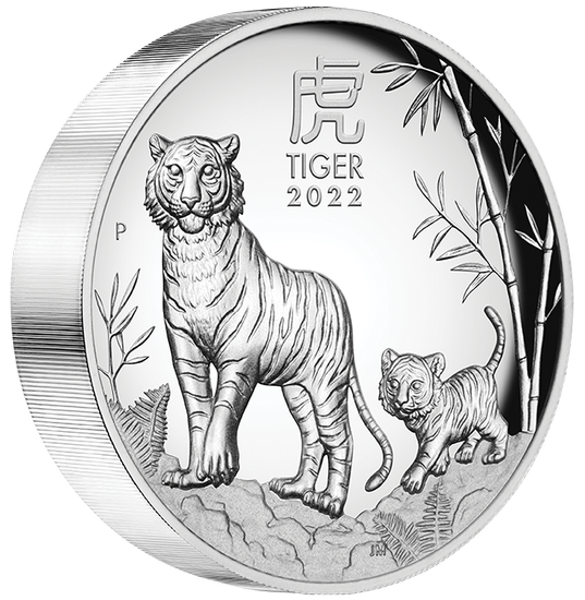 Lunar III: Year of the Tiger 5 oz Silver 2022 Proof High Relief